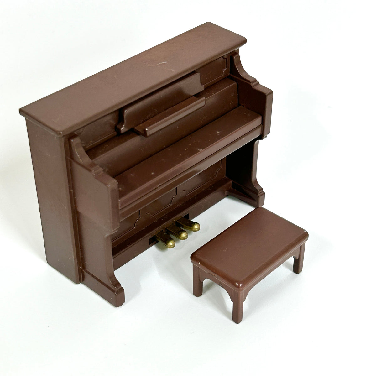 [used] Vintage Brown Upright Piano Set 1996 KA-72 Sylvanian Families Calico Critters