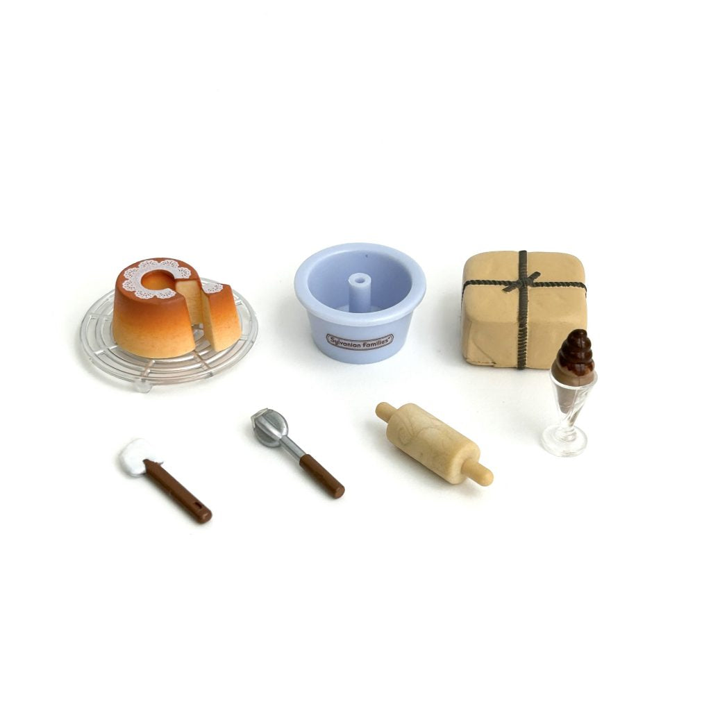 [used] Small Parts Set Cake Shop Sylvanian Families Calico Critters