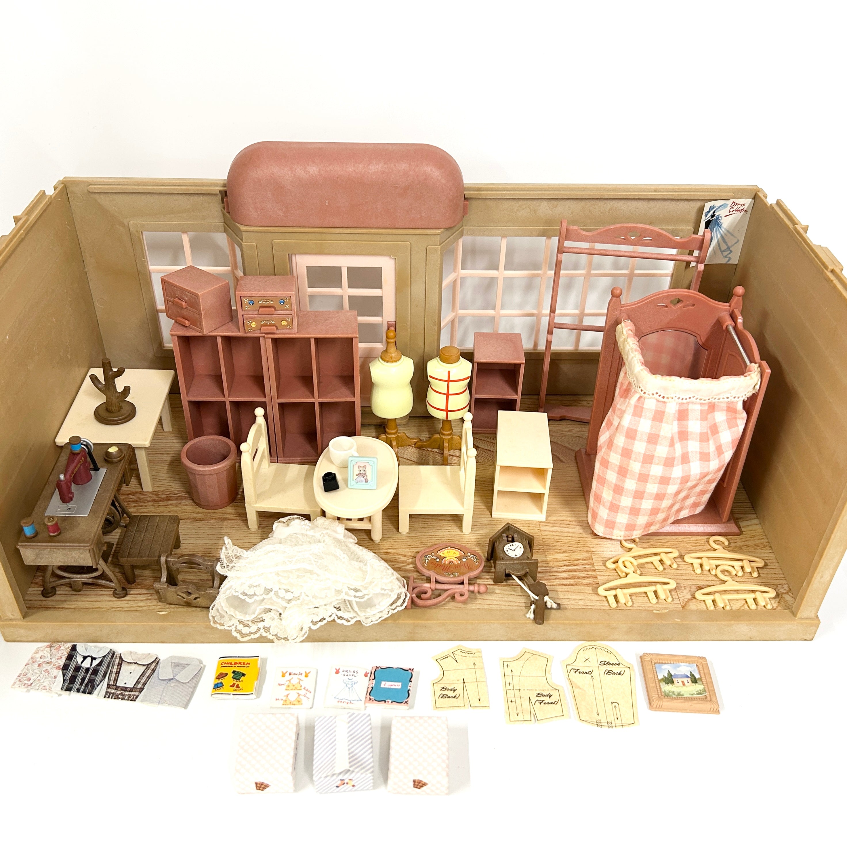 [used] Vintage Dressmaker in the Forest 1994 HA-20 Sylvanian Families Calico Critters