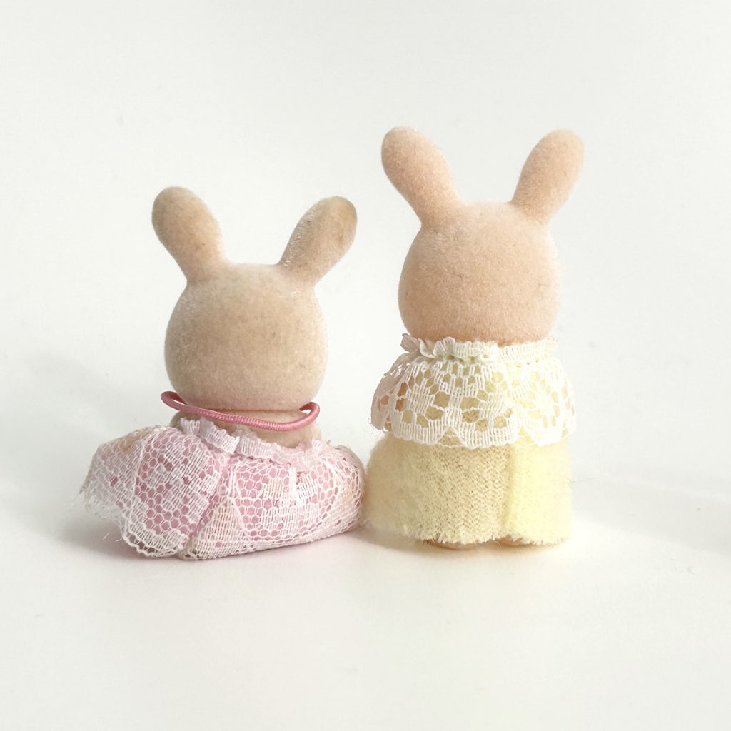 [used] Pink Cottontail Rabbit Baby Sylvanian Families Calico Critters