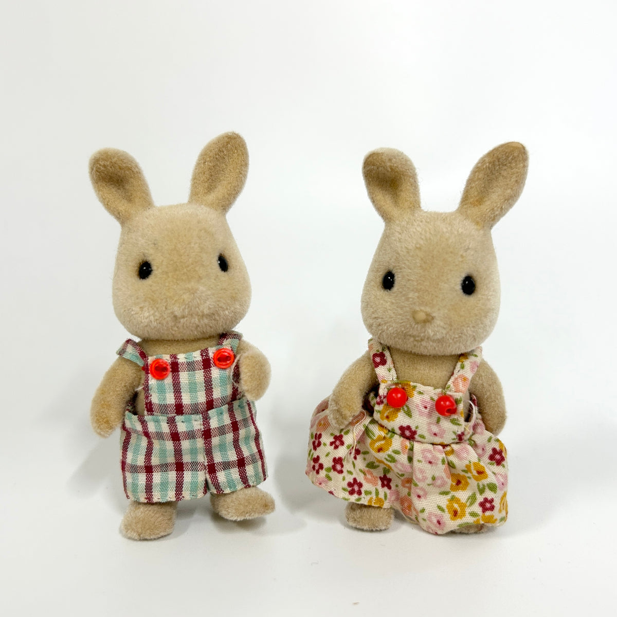 [used] Ivory Rabbit Boy Girl Sylvanian Families Calico Critters