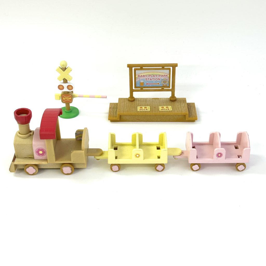 [used] Baby Train Set Sylvanian Families Calico Critters