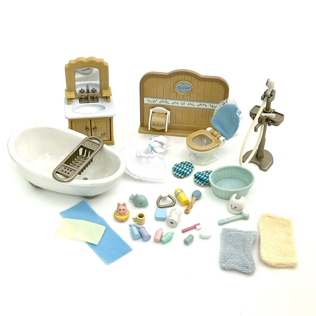 [used] Bathroom Set SE-151 Sylvanian Families Calico Critters