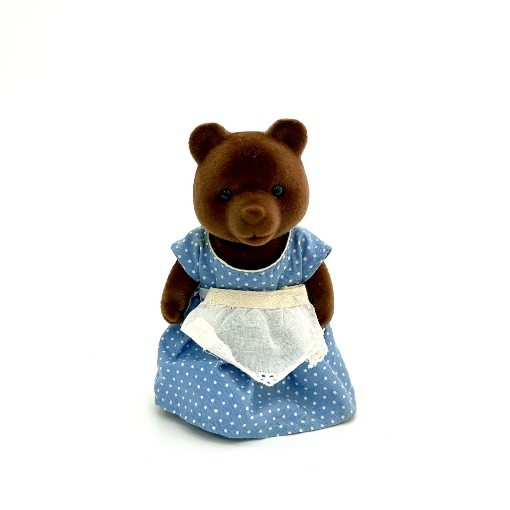 [used] Vintage Timbertop Brown Bear Mother 1985 KU-02-880 Sylvanian Families Calico Critters