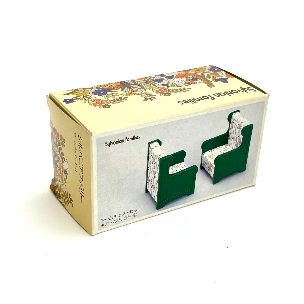 [used] Vintage Green Armchair Set Sylvanian Families Calico Critters