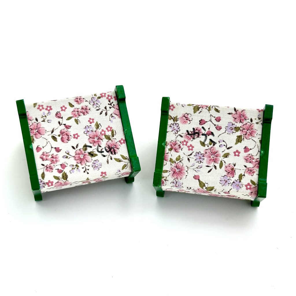 [used] Vintage Green Armchair Set Sylvanian Families Calico Critters