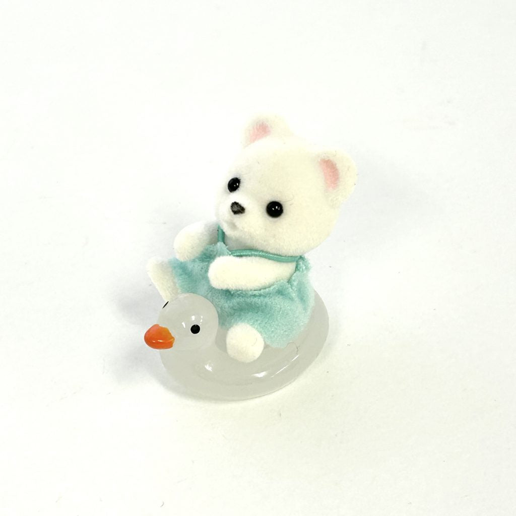 Jouet canard en pièces artisanales blanc Tagami