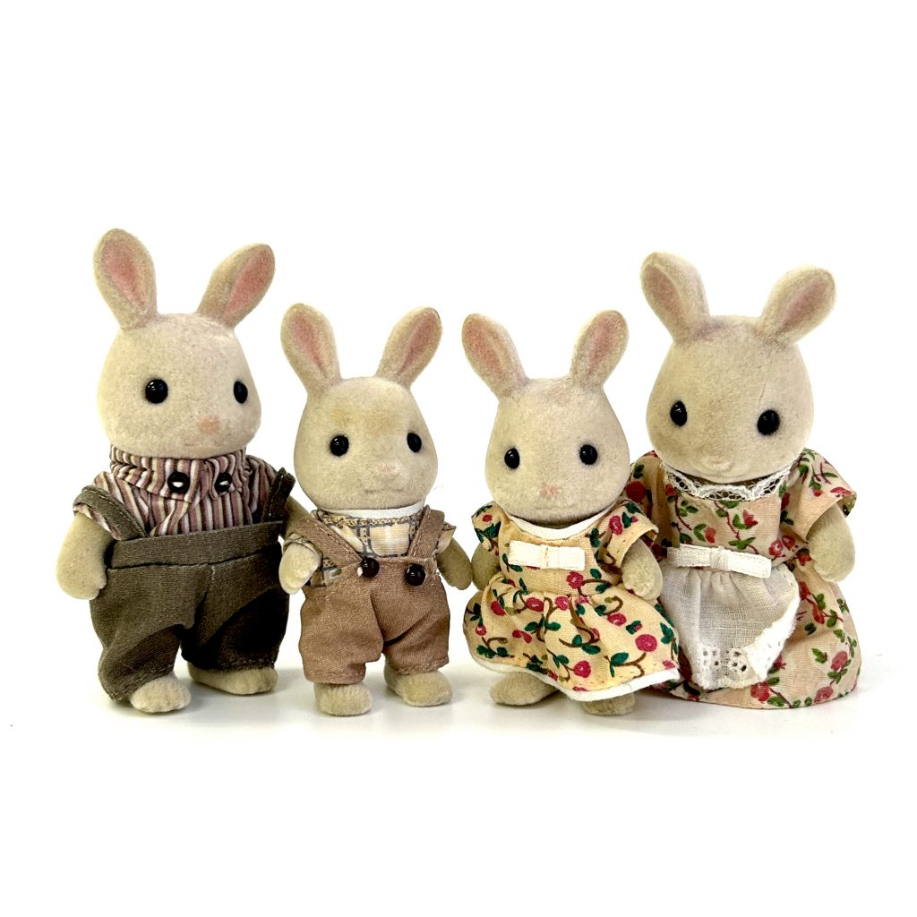 [used] Milk Rabbit Family FS-09 Sylvanian Families Calico Critters