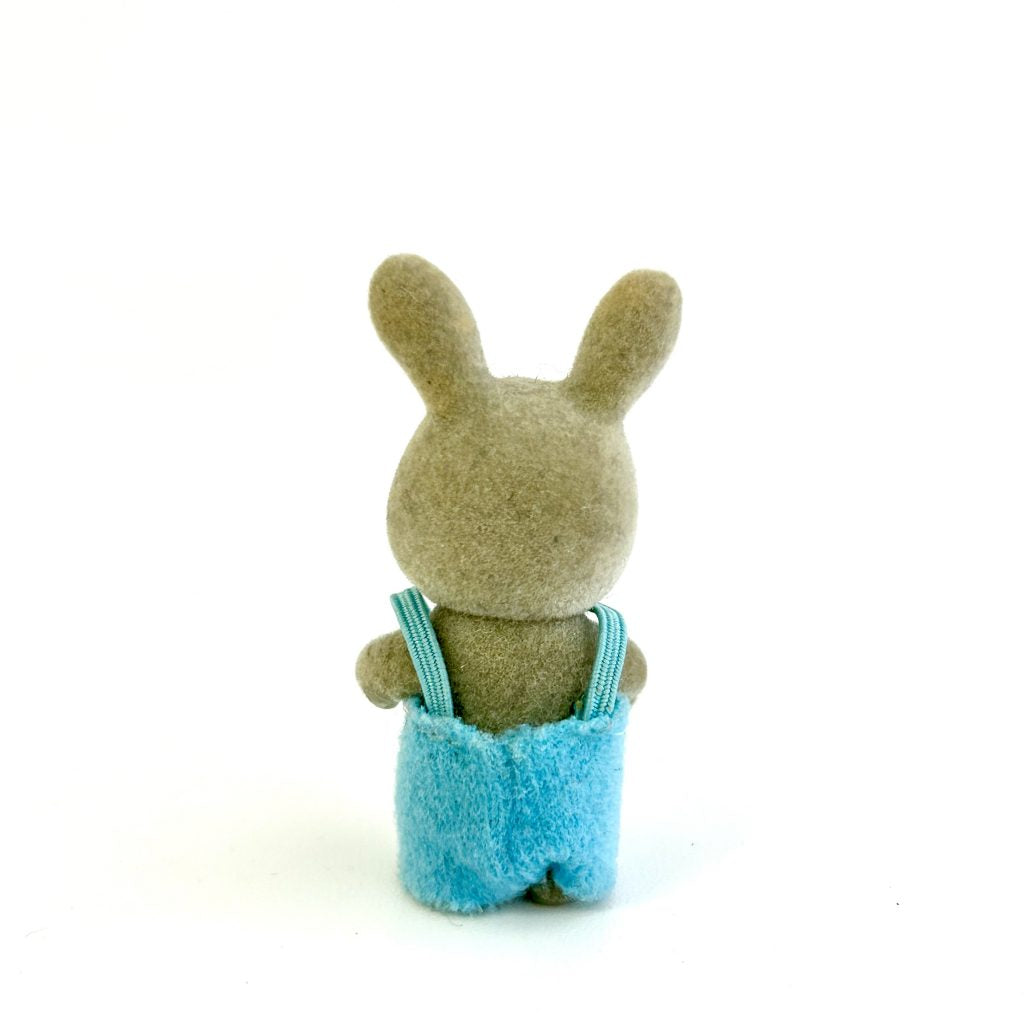[used] Vintage Gray Rabbit Baby Sylvanian Families Calico Critters