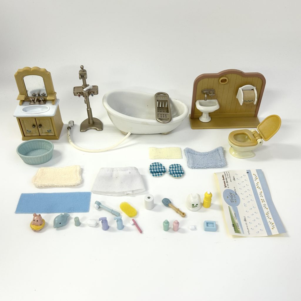 [used] Bathroom Set SE-151 Sylvanian Families Calico Critters