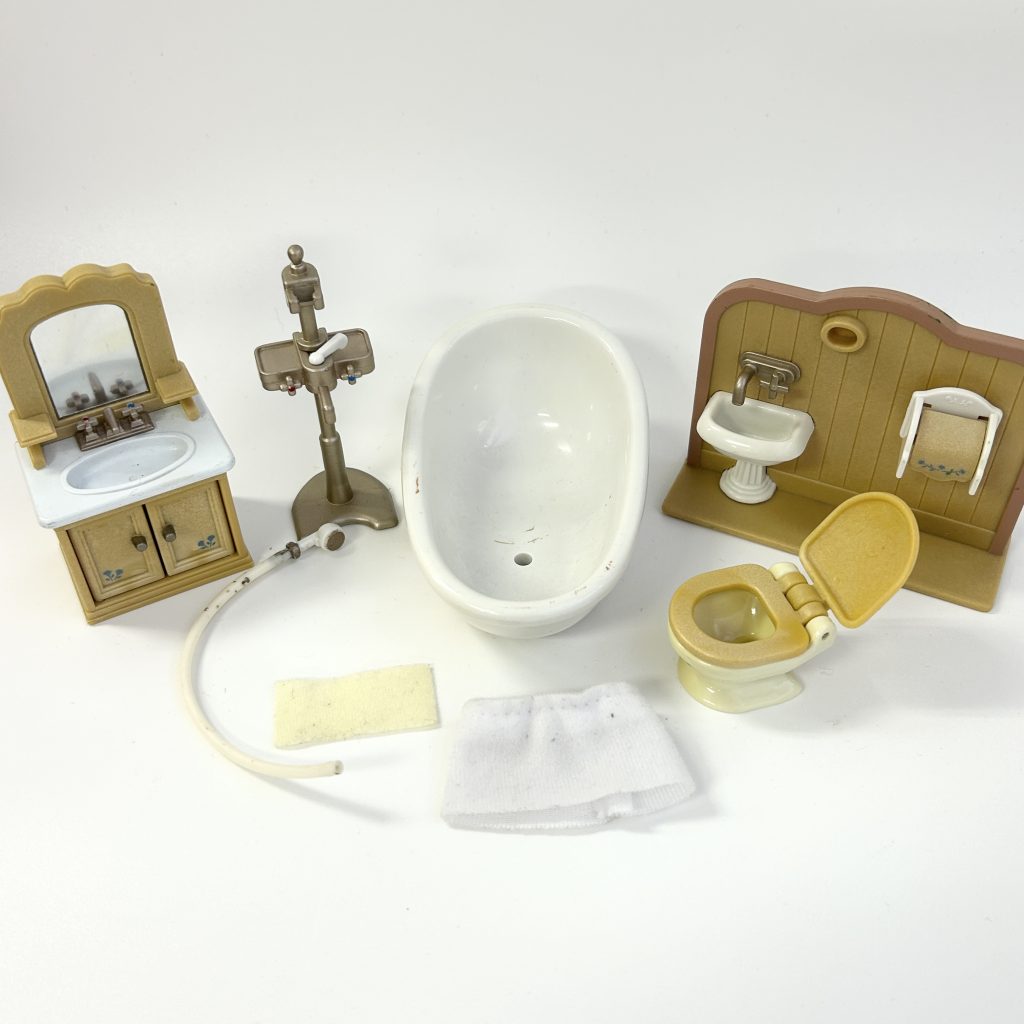 [used] Bathroom Set SE-151 Sylvanian Families Calico Critters