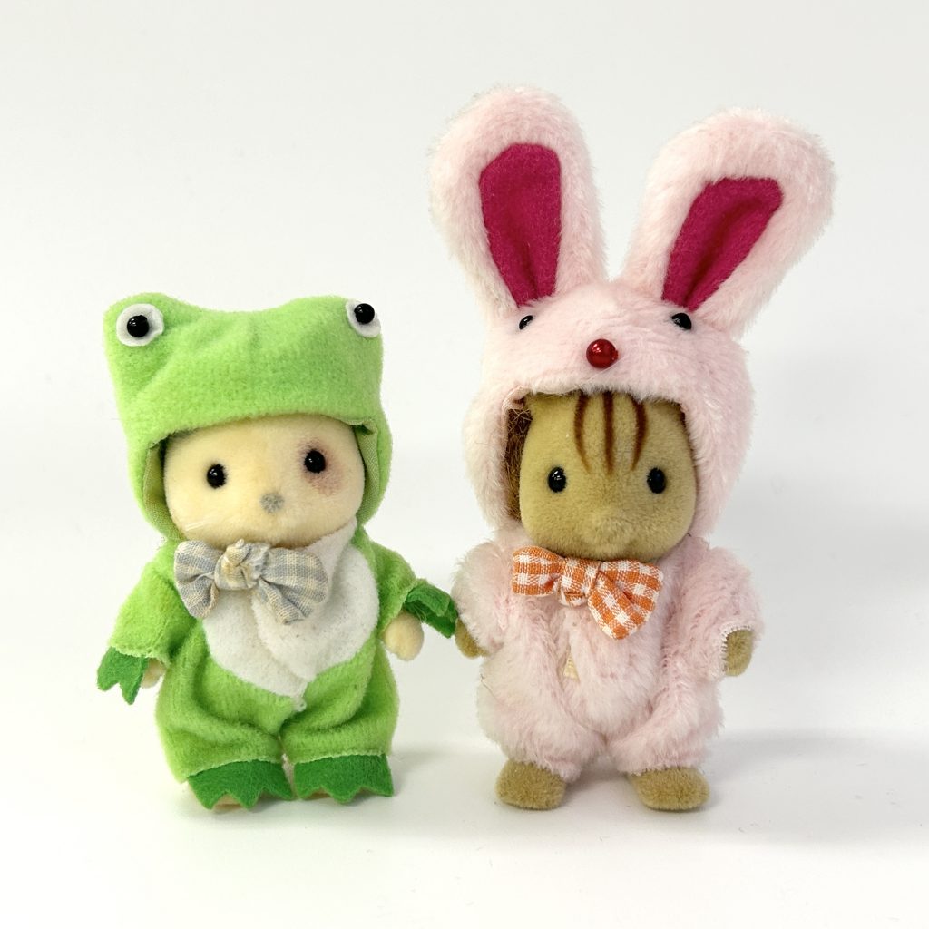 [used] Vintage 15th Anniversary Carnival Animal Costume Set 1999 C-03 Sylvanian Families Calico Critters