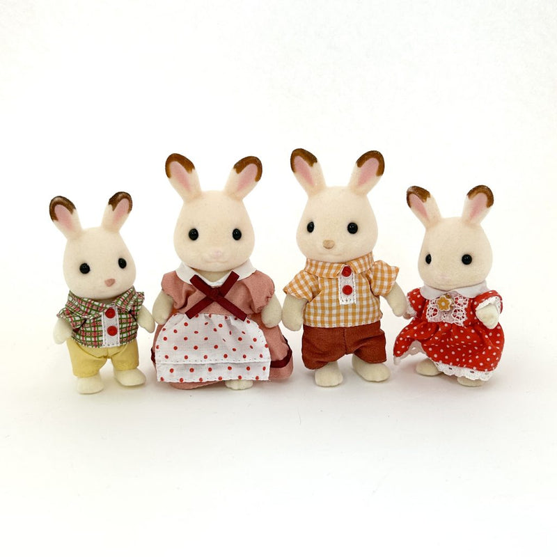 [Used] Sylvanain Families CHOCOLATE RABBIT FAMILY FS-46 Japan Sylvanian Families