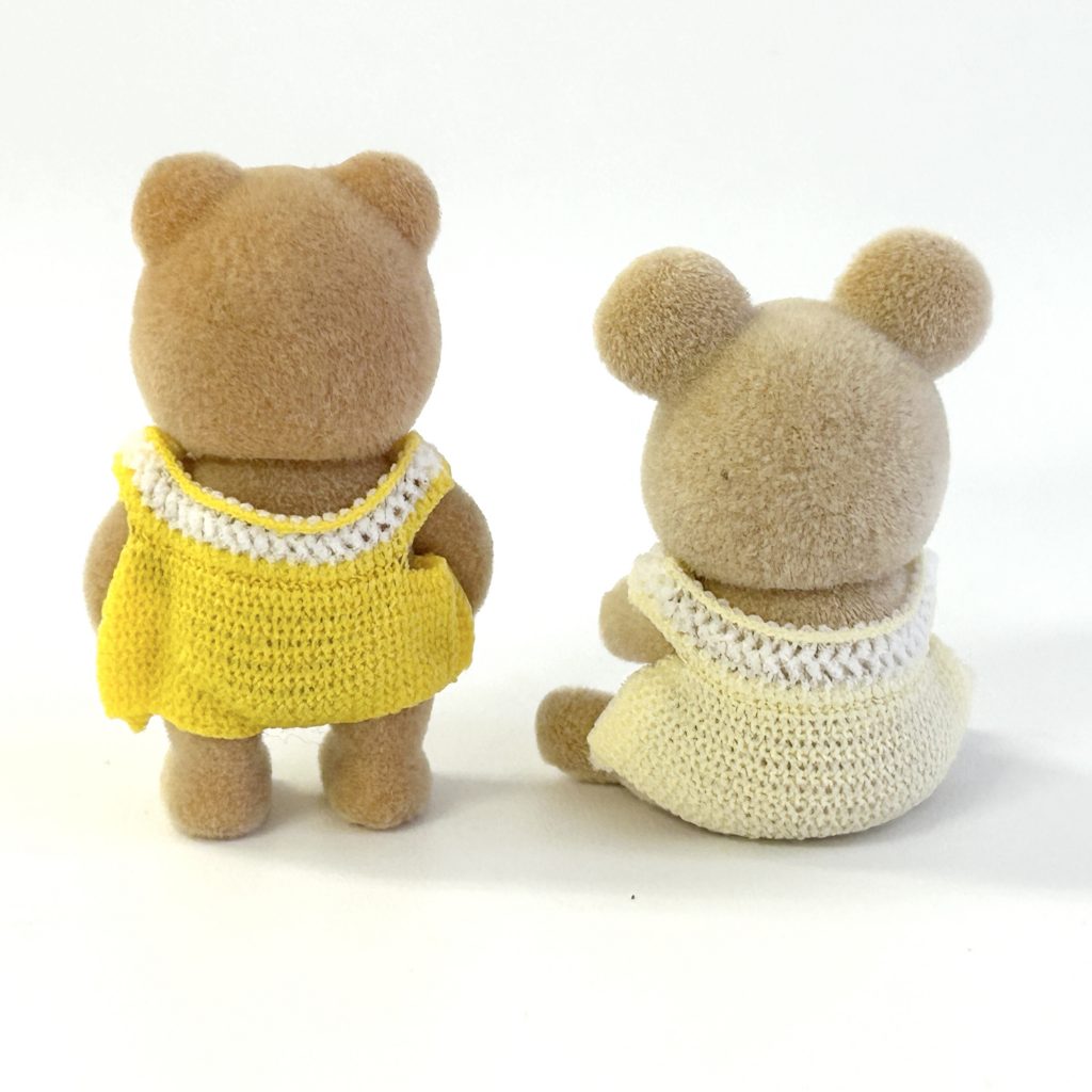 [used] Bear and Mouse Baby Sylvanian Families Calico Critters