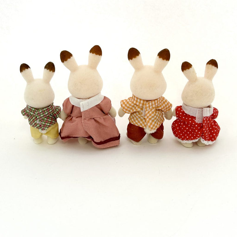 [Used] Sylvanain Families CHOCOLATE RABBIT FAMILY FS-46 Japan Sylvanian Families