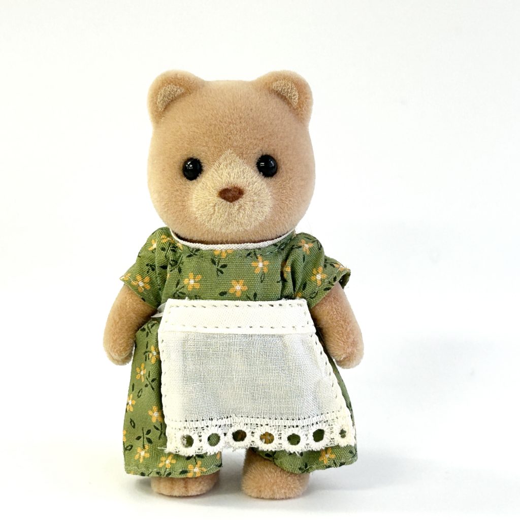 [used] Vintage Teardrop Bear Mother Sylvanian Families Calico Critters