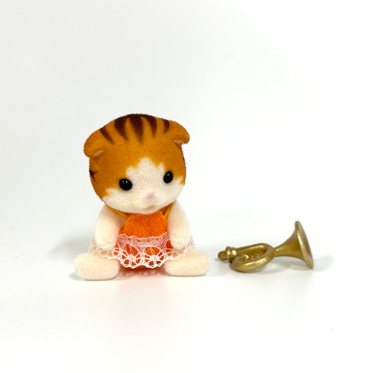 [used] Baby Recital Series 7 Maple Cat Trumpet Sylvanian Families Calico Critters