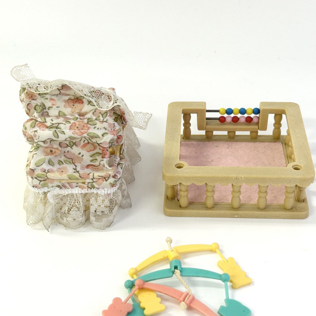 [used] Cradle Baby Playpen Set Sylvanian Families Calico Critters