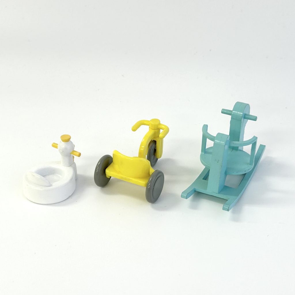 [used] Duck Potty Tricycle Rocking Horse Set Sylvanian Families Calico Critters