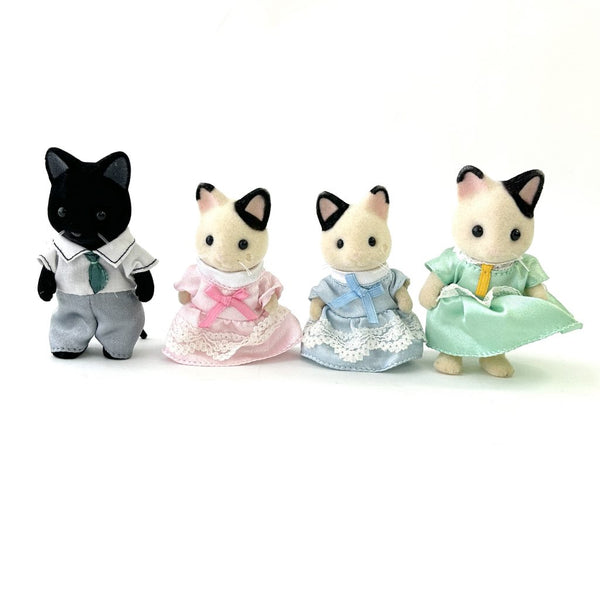 [Used] CHARCOAL CAT FAMILY Epoch Japan Sylvanian Families