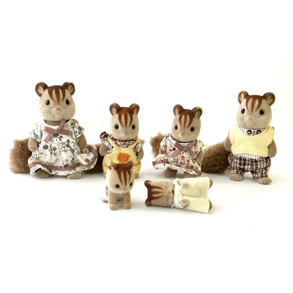 [Used] WALNUT SQUIRREL FAMILY Epoch Japan Sylvanian Families