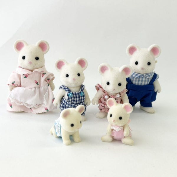 [Used] MARSHMALLOW MOUSE FAMILY Epoch Japan Sylvanian Families