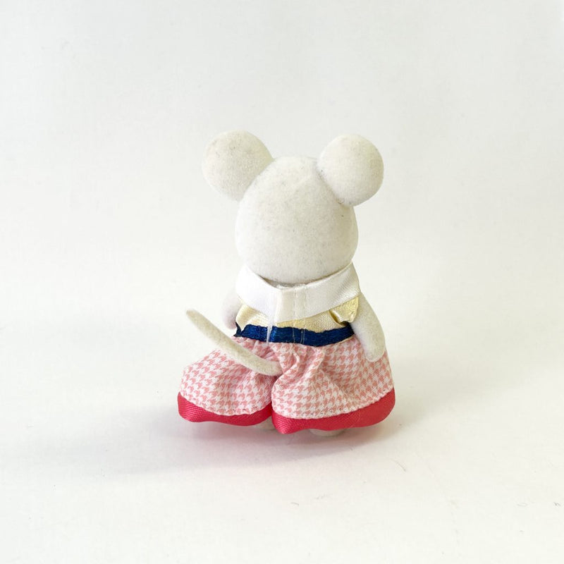 [Used] MARSHMALLOW MOUSE GIRL NE-106 Epoch Japan Sylvanian Families