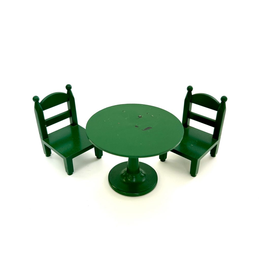 [used] Vintage Green Table Set Sylvanian Families Calico Critters