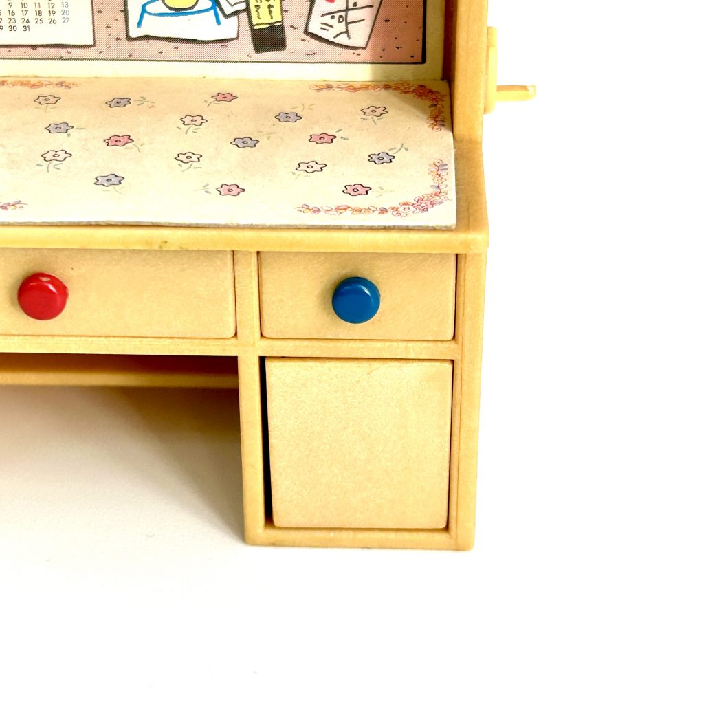 [used] Vintage Study Desk Set 1995 KA-68 Sylvanian Families Calico Critters