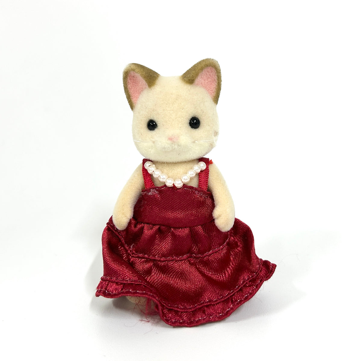[used] Cream Cat Mother Sylvanian Families Calico Critters