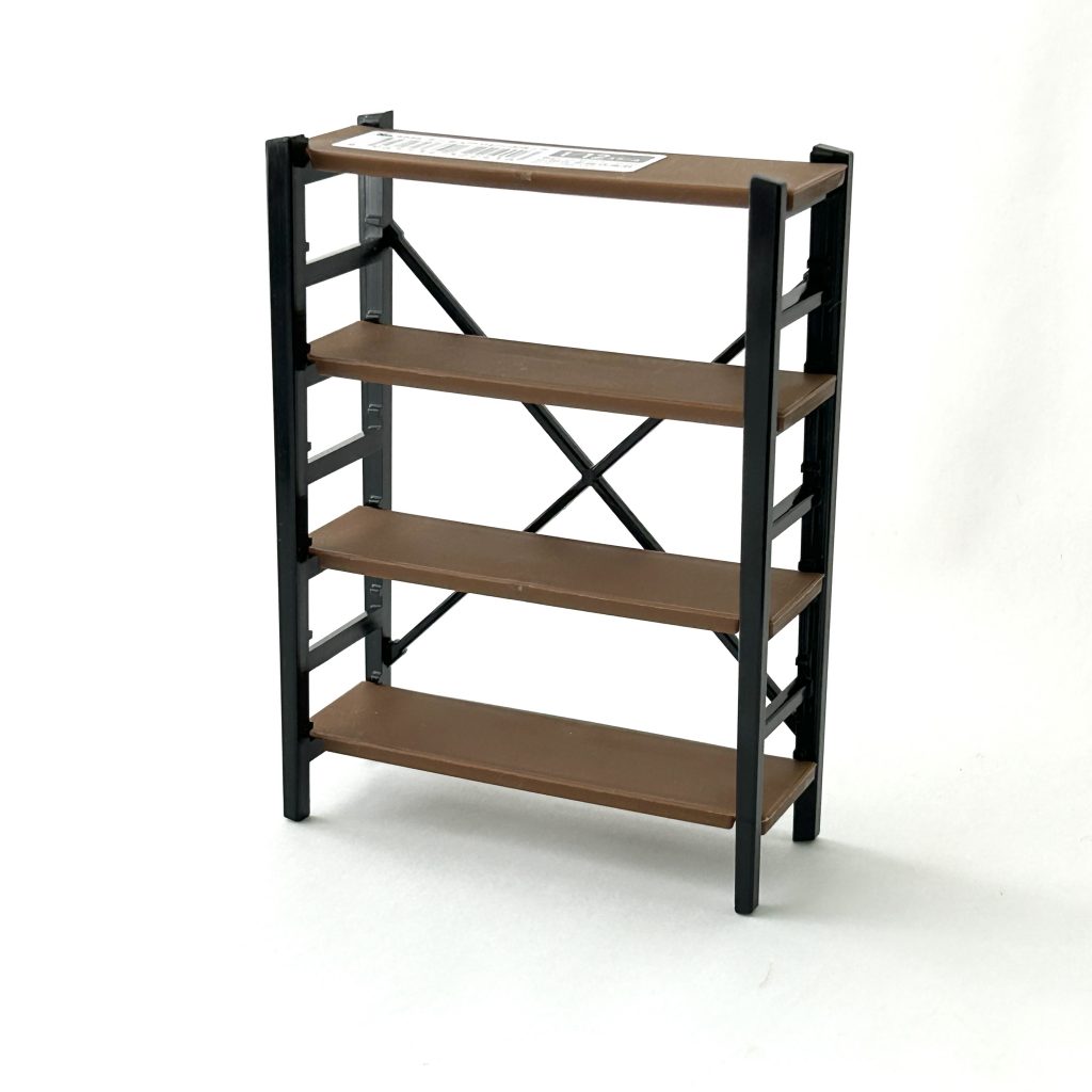 Miniature Living Room Shelf Dark Brown Seria