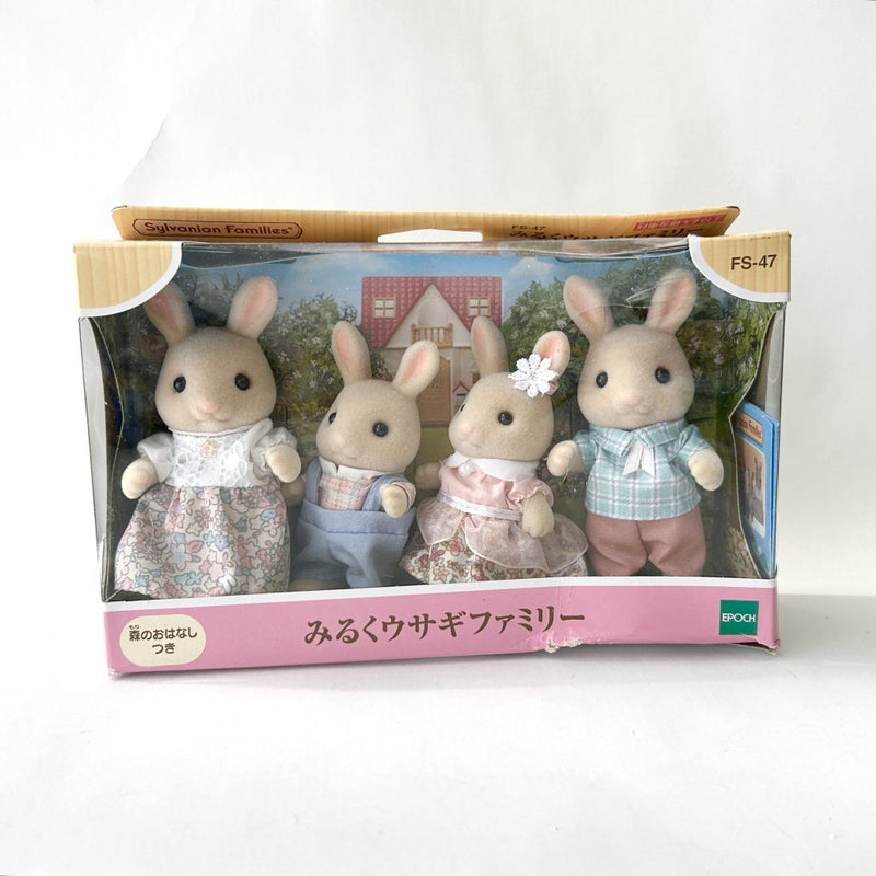 [Used] MILK RABBIT FAMILY FS-47 Epoch Sylvanian Families