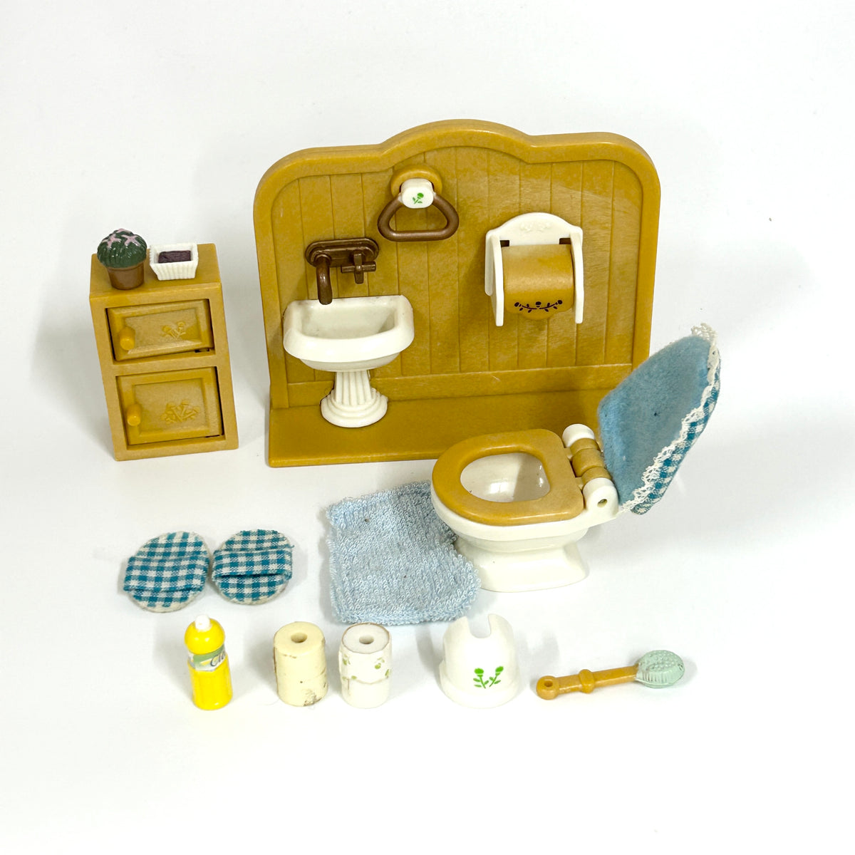 [used] Toilet Set Sylvanian Families Calico Critters