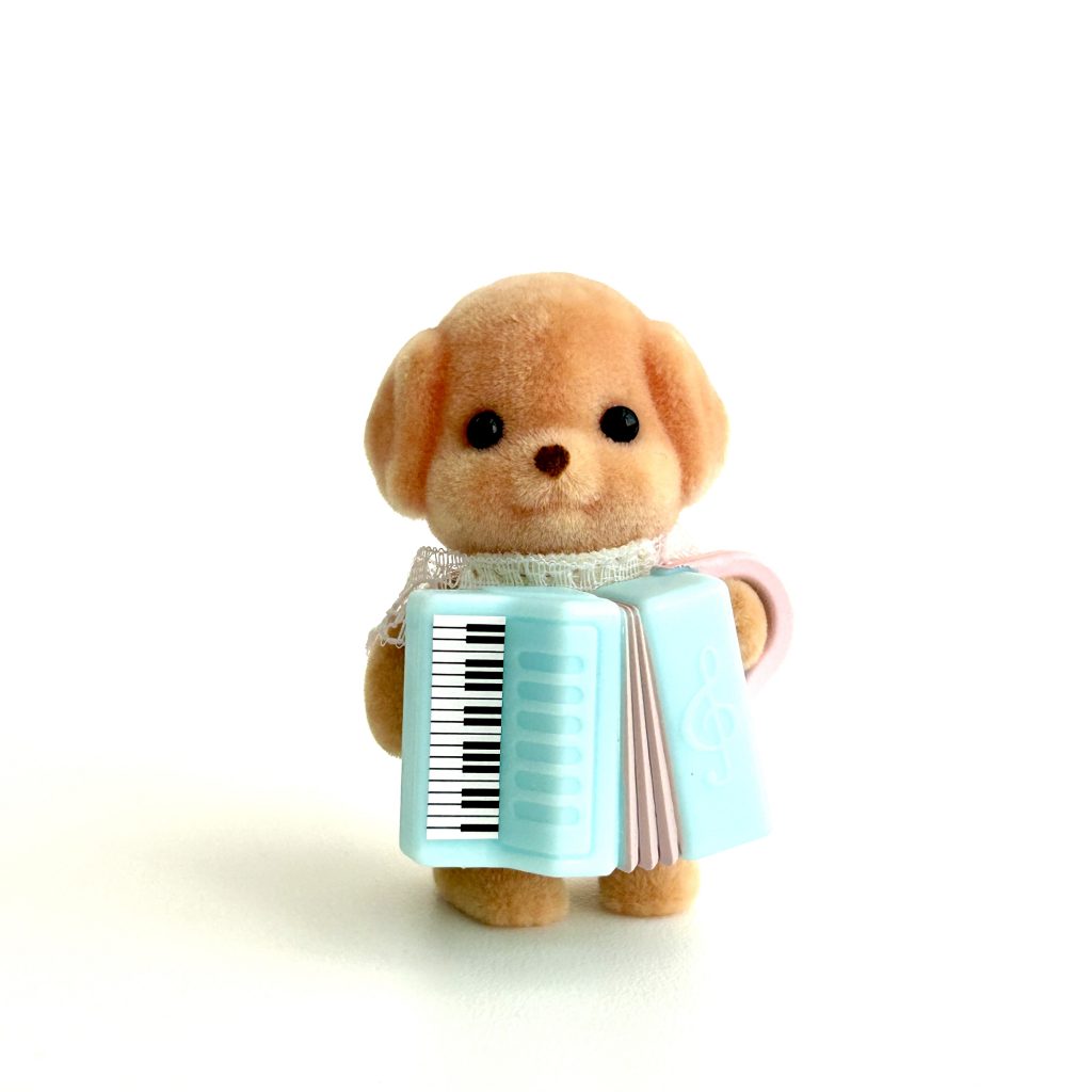 [used] Baby Recital Series 6 Toy Poodle Accordion Sylvanian Families Calico Critters
