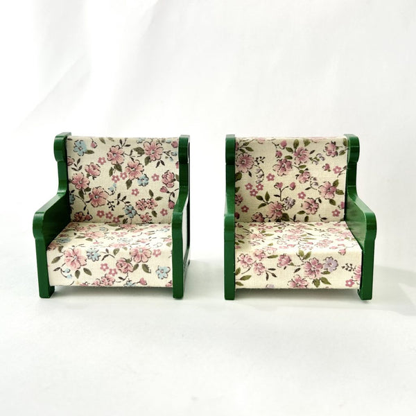 [Used] VINTAGE FLORAL SOFA SET Epoch Japan Sylvanian Families