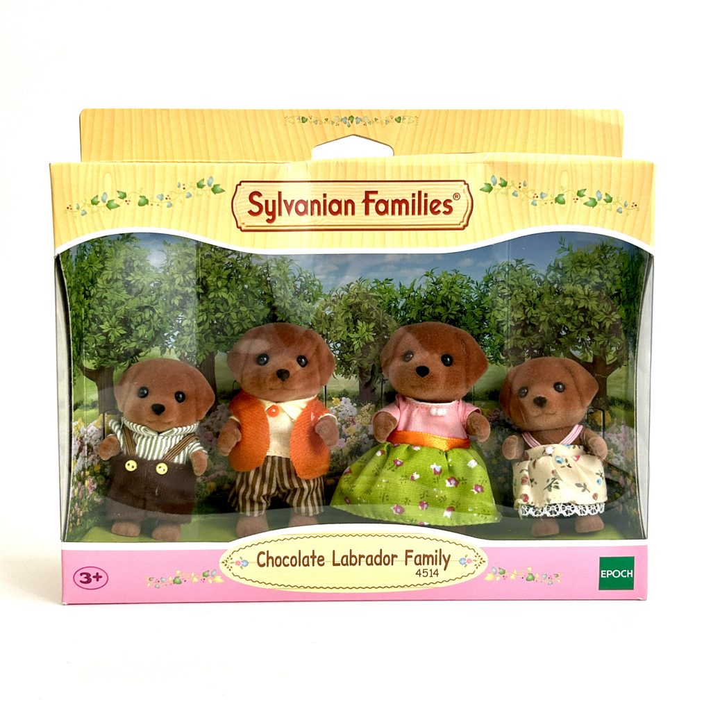 [used] Chocolate Labrador Family 4514 Sylvanian Families Calico Critters