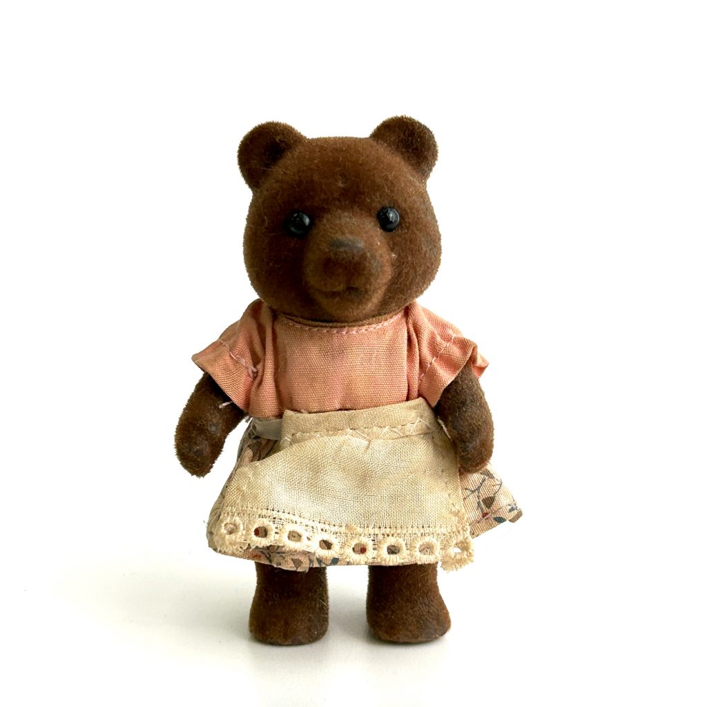 [used] Vintage Brown Bear Mother Sylvanian Families Calico Critters