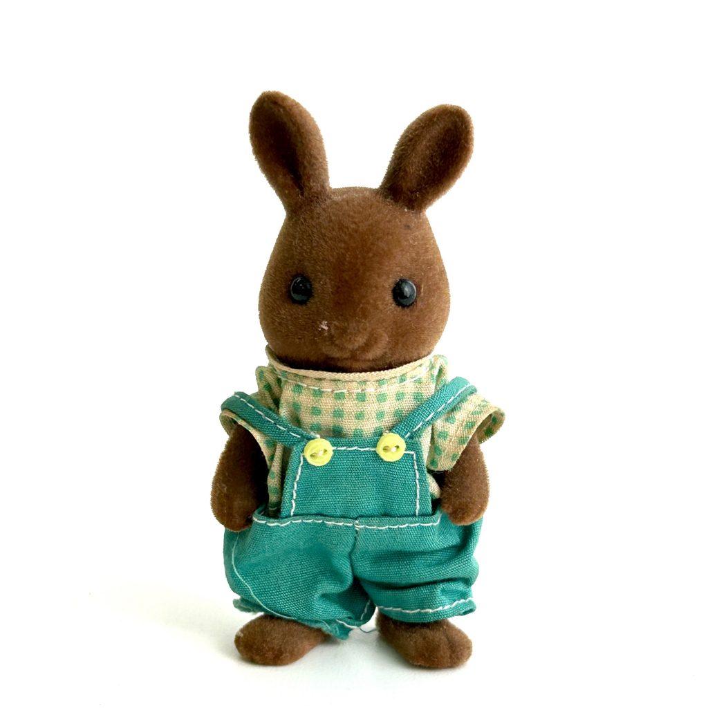 [used] Vintage Brown Rabbit Boy Sylvanian Families Calico Critters