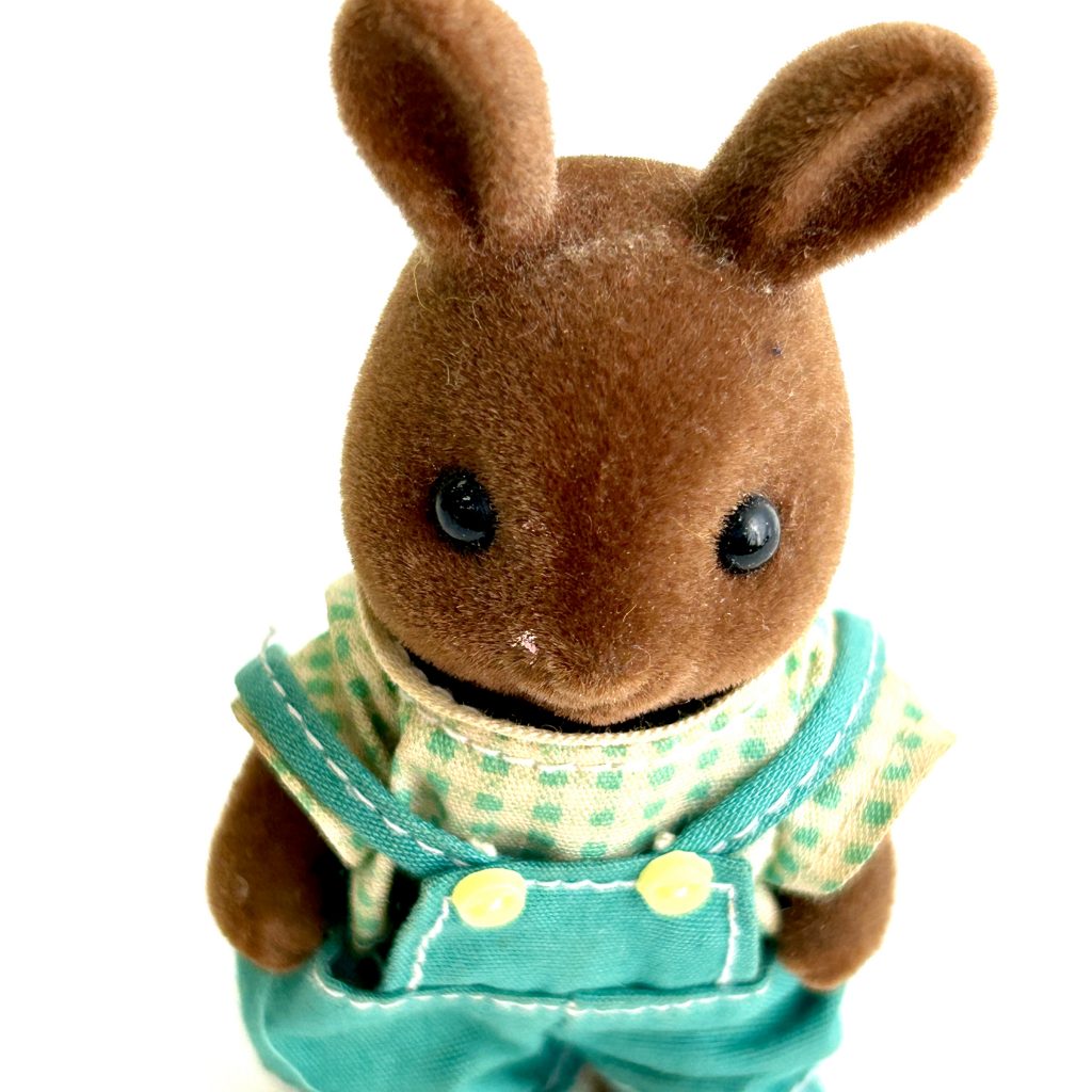[used] Vintage Brown Rabbit Boy Sylvanian Families Calico Critters