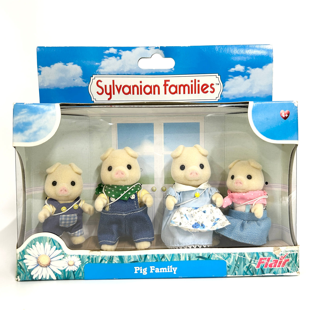 [used] Pig Family Flair Open Hands 4153 Sylvanian Families Calico Critters