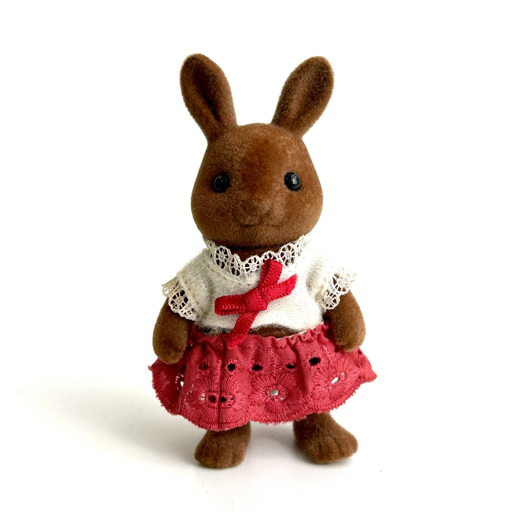 [used] Vintage Brown Rabbit Girl Sylvanian Families Calico Critters