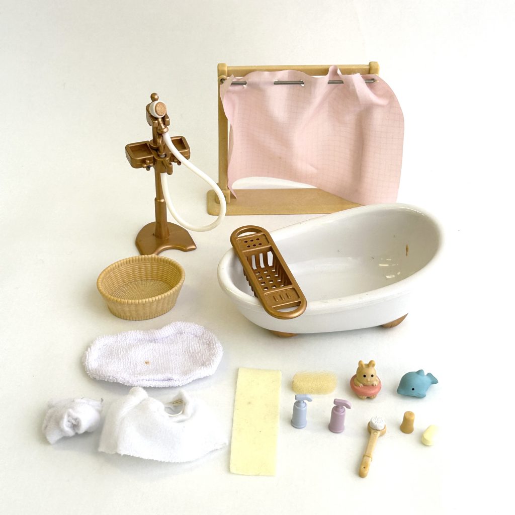 [used] Bath Set KA-605 Sylvanian Families Calico Critters