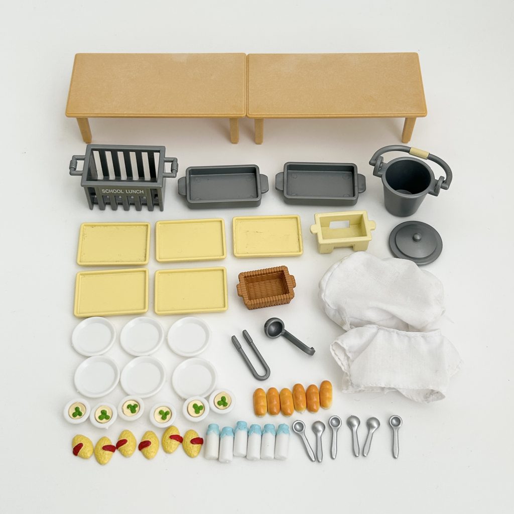 [used] Japanese School Meals Set S-45 Sylvanian Families Calico Critters