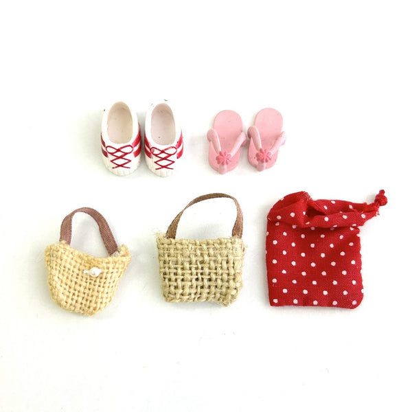 [Used] Sylvanian Families Shoes Bag Set Calico Critters