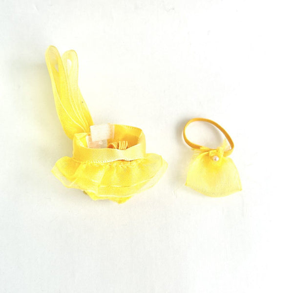 [Used] Sylvanian Families Yellow Dress Bag Set Calico Critters