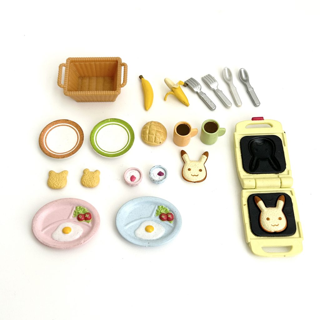 [used] Lunch Set KA-417 Sylvanian Families Calico Critters