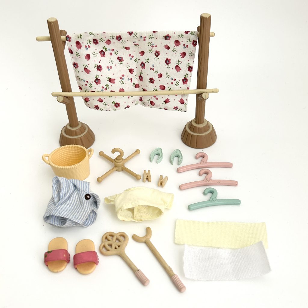 [used] Washing Clothespole Set KA-610 Sylvanian Families Calico Critters