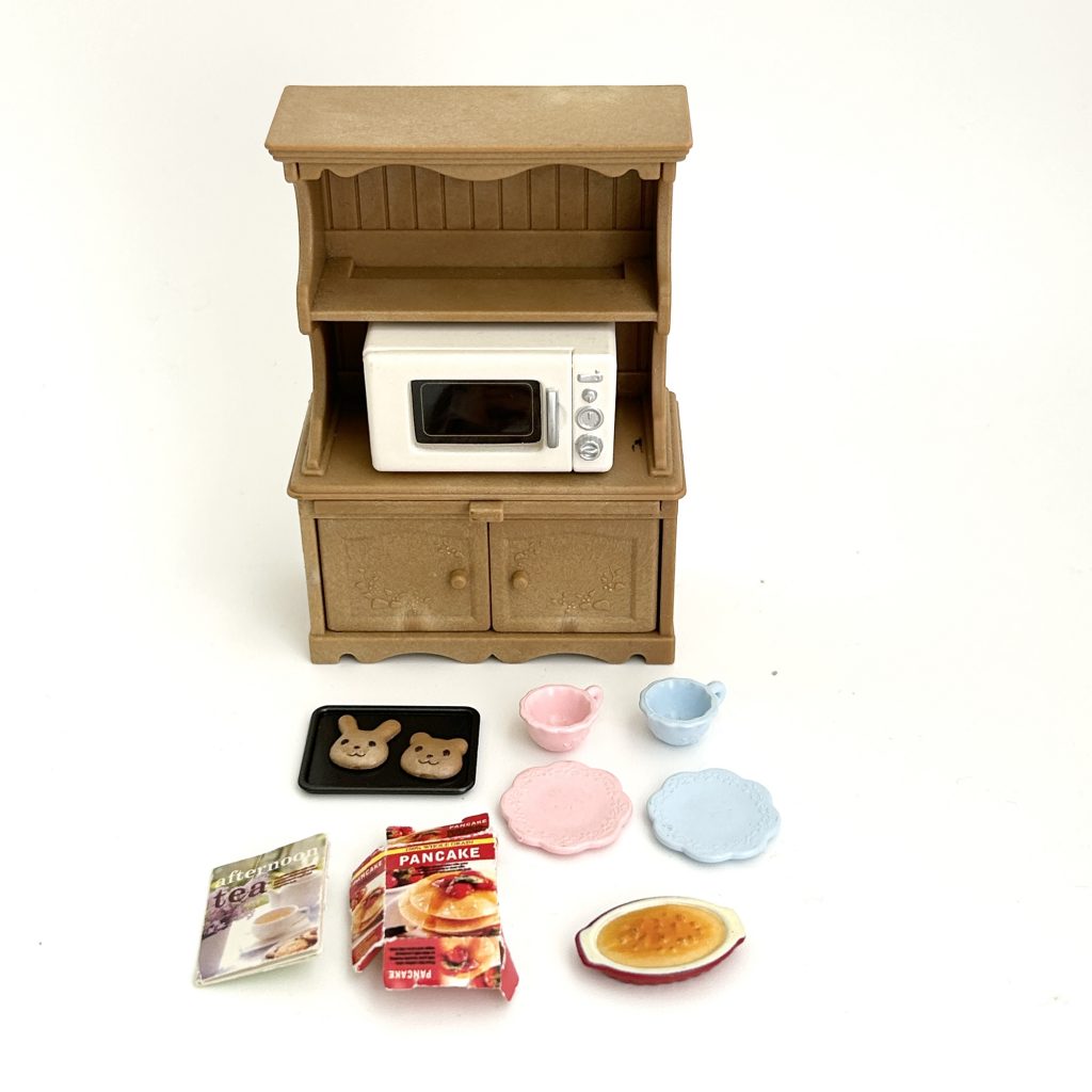 [used] Cupboard Microwave Oven Set KA-413 Sylvanian Families Calico Critters