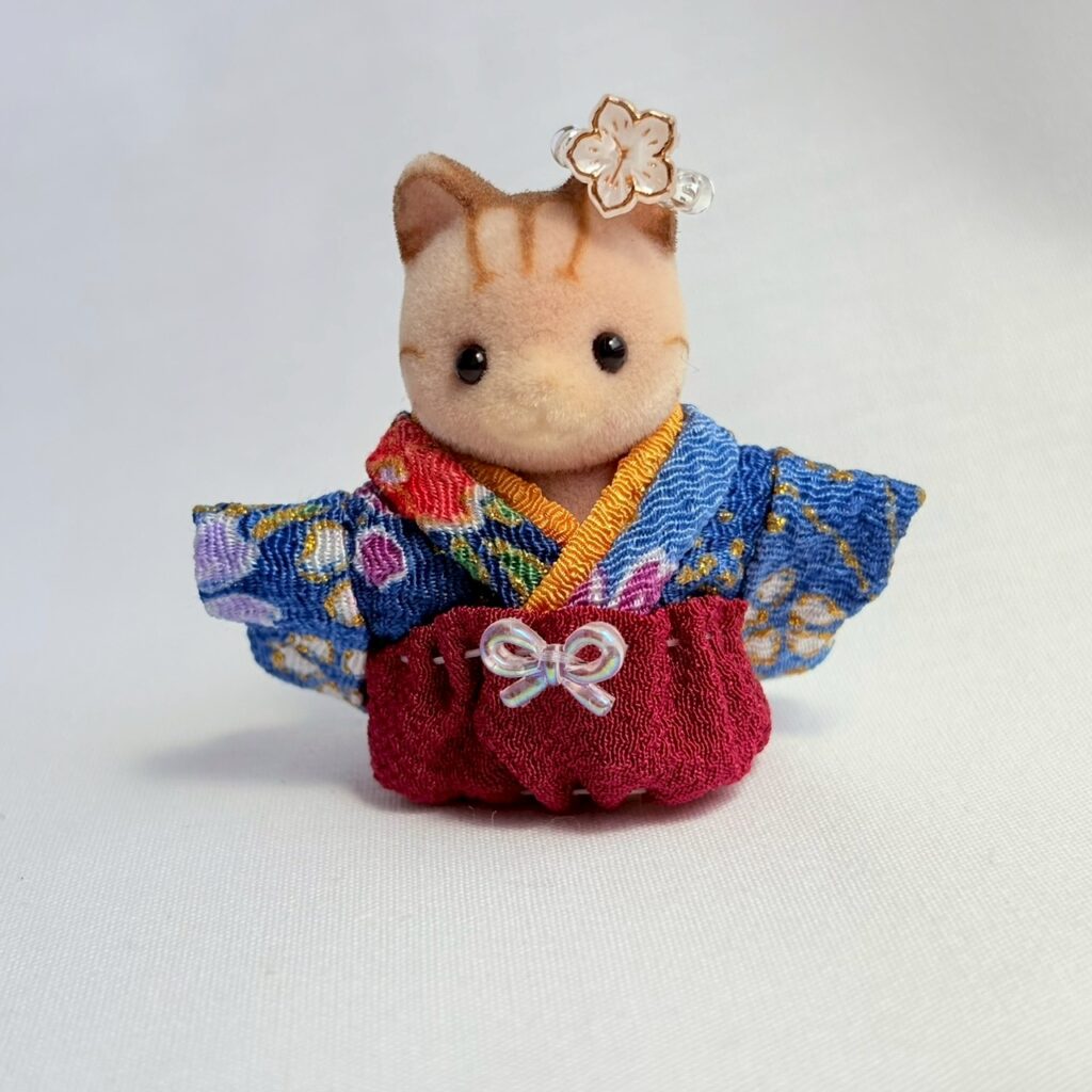 Baby Hakama 3-Piece Set B Handmade