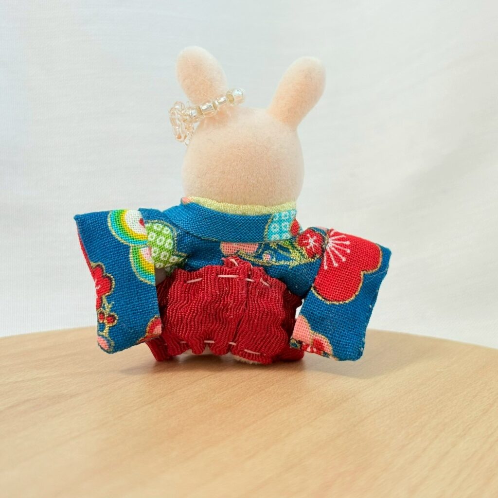 Baby Hakama Green Red Handmade